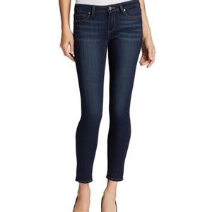Paige Verdugo dark skinny crop jeans
